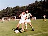 Szene aus einem Trainigsspiel 'jung gegen alt' 1990